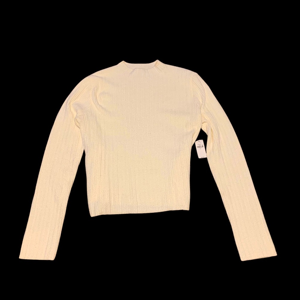 Old navy white ribbed sweater